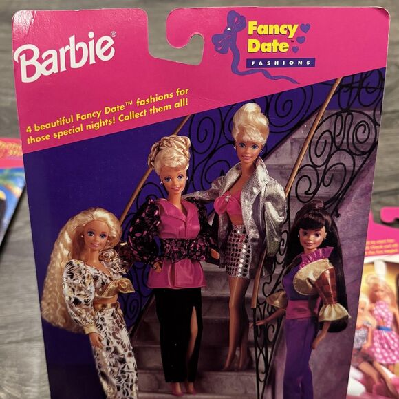 VTG 90s Barbie Fashions Lot Fancy Date Great Weekend Tropical Splash Magic Slate - Picture 4 of 9